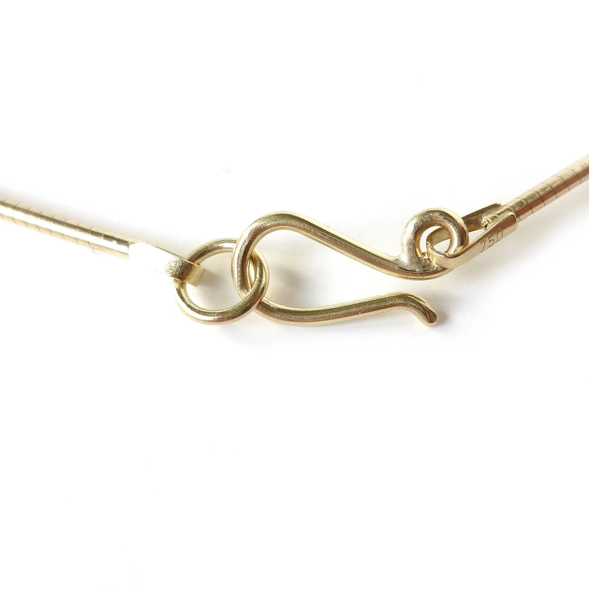 18ct Gold, Aquamarine and Diamond Necklace