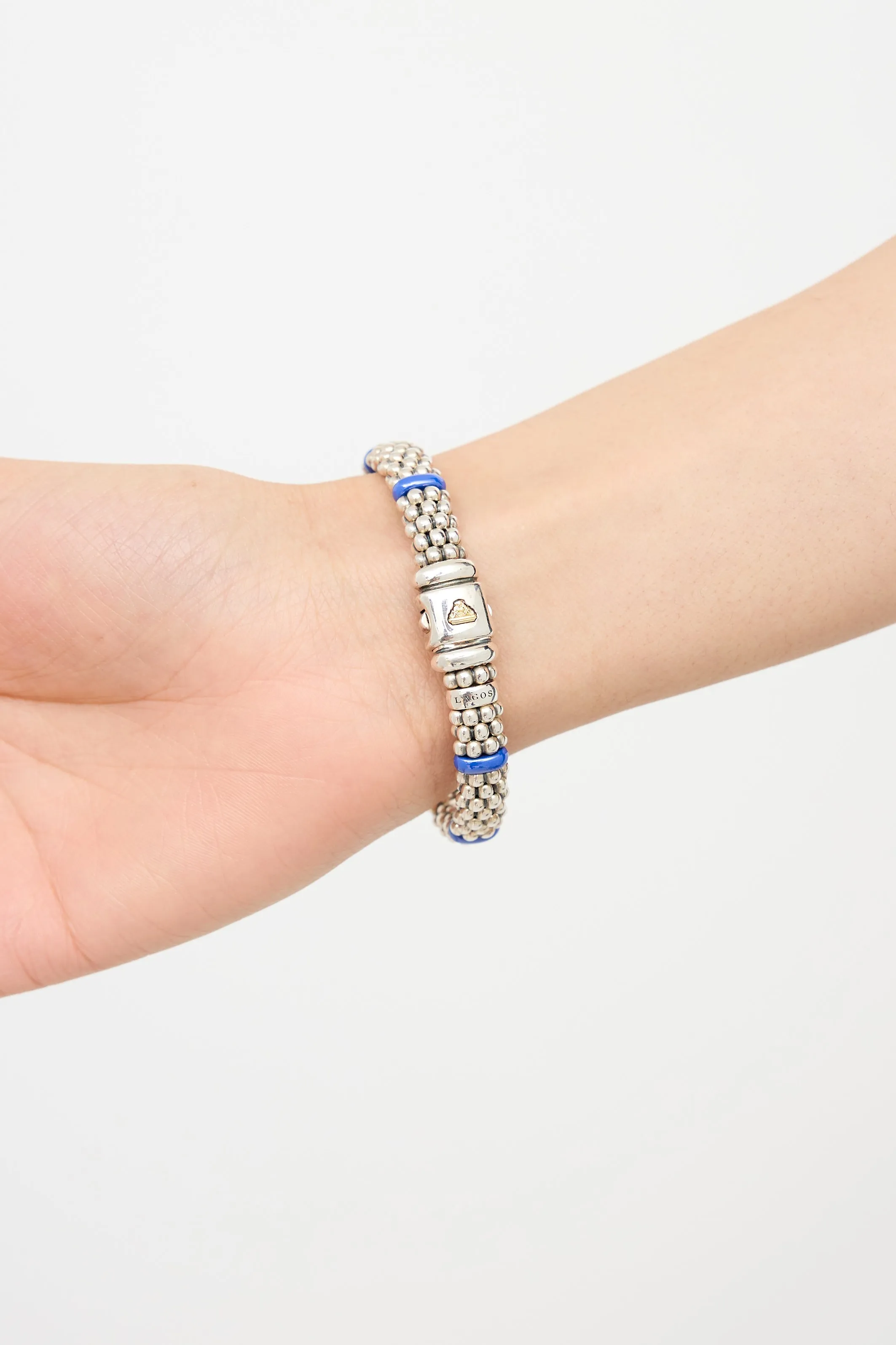 18K Gold & Sterling Silver Diamond Bracelet