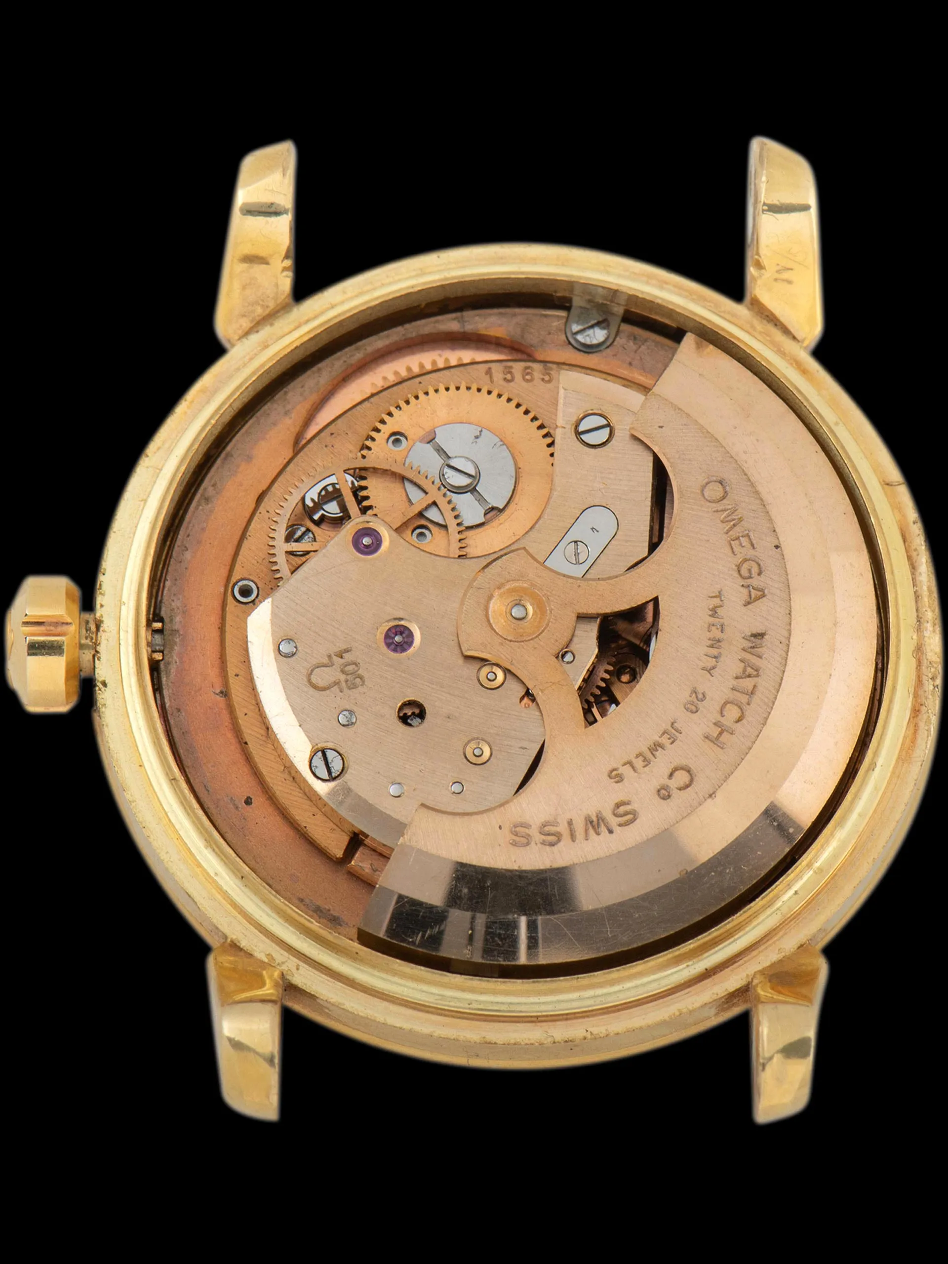 1956 Omega Seamaster 18K YG (Ref. 2866 SC) Crosshair “Türler” Dial W/ Türler Box