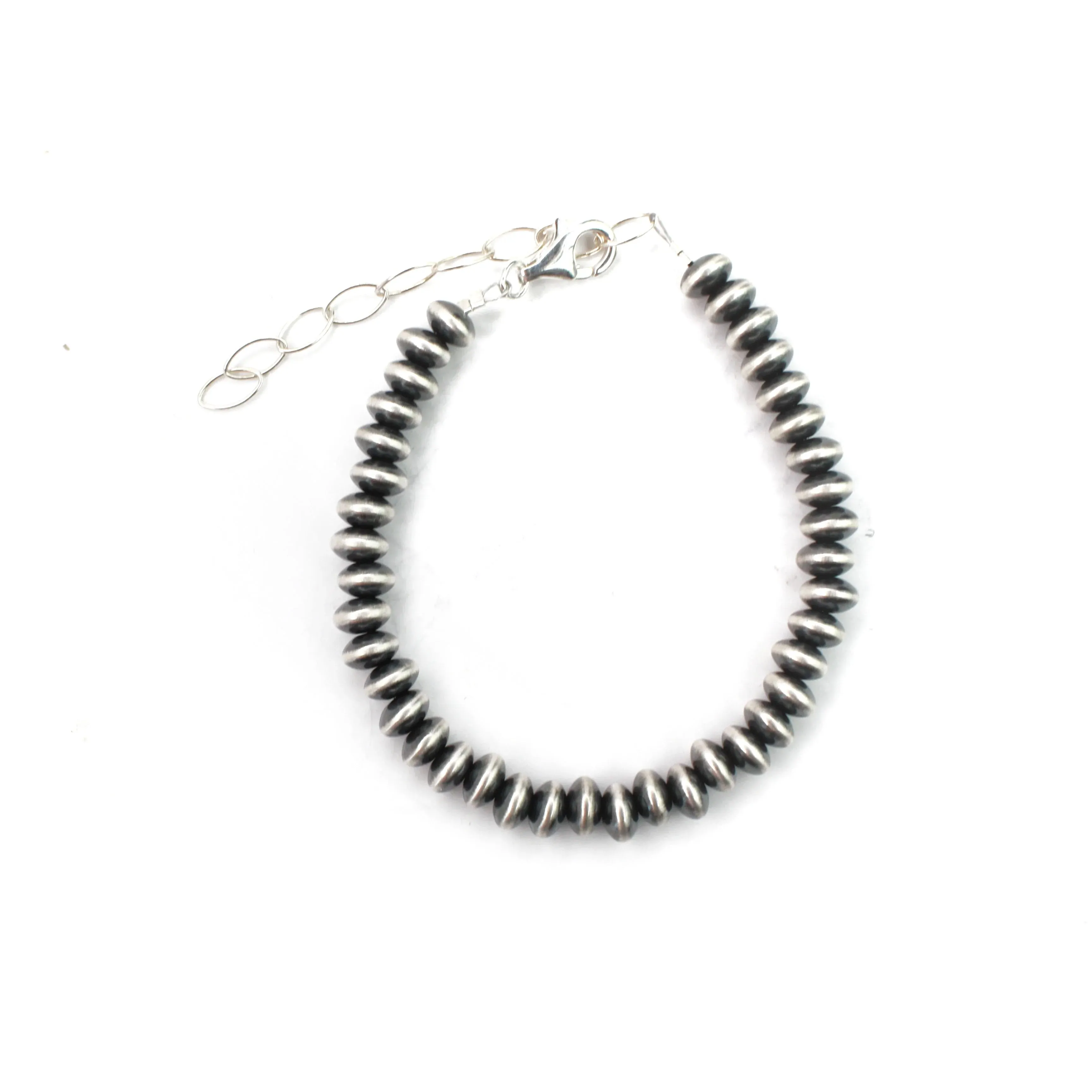 5.5mm Saucer Pearl Bracelet w/ Extension