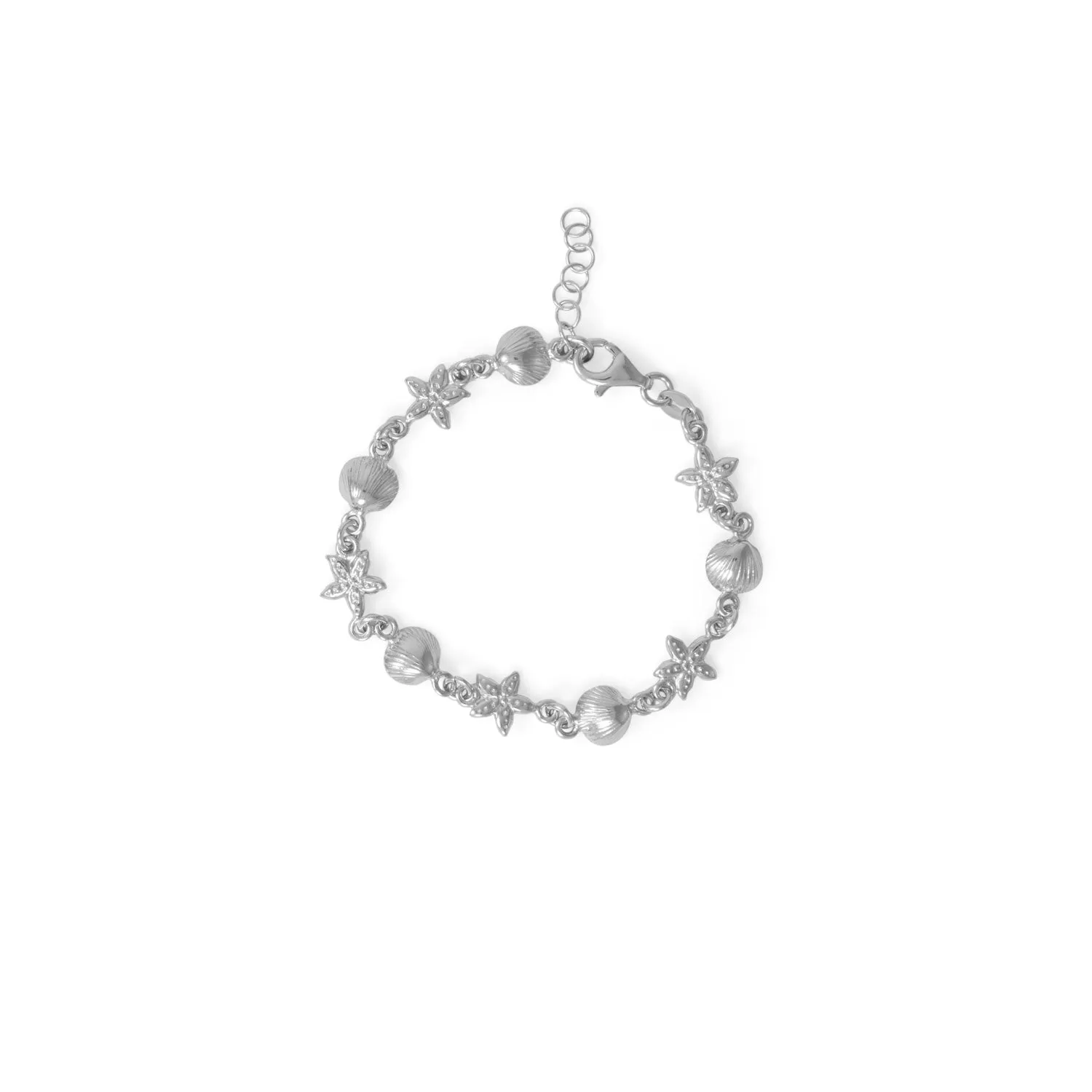 6.5" 1 Shell and Starfish Bracelet