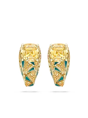 A Family Journey Prague Topaz Yellow Gold Earrings