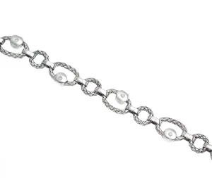 Alisa Women's Sterling Silver 0.2 ct. Diamond Bracelet