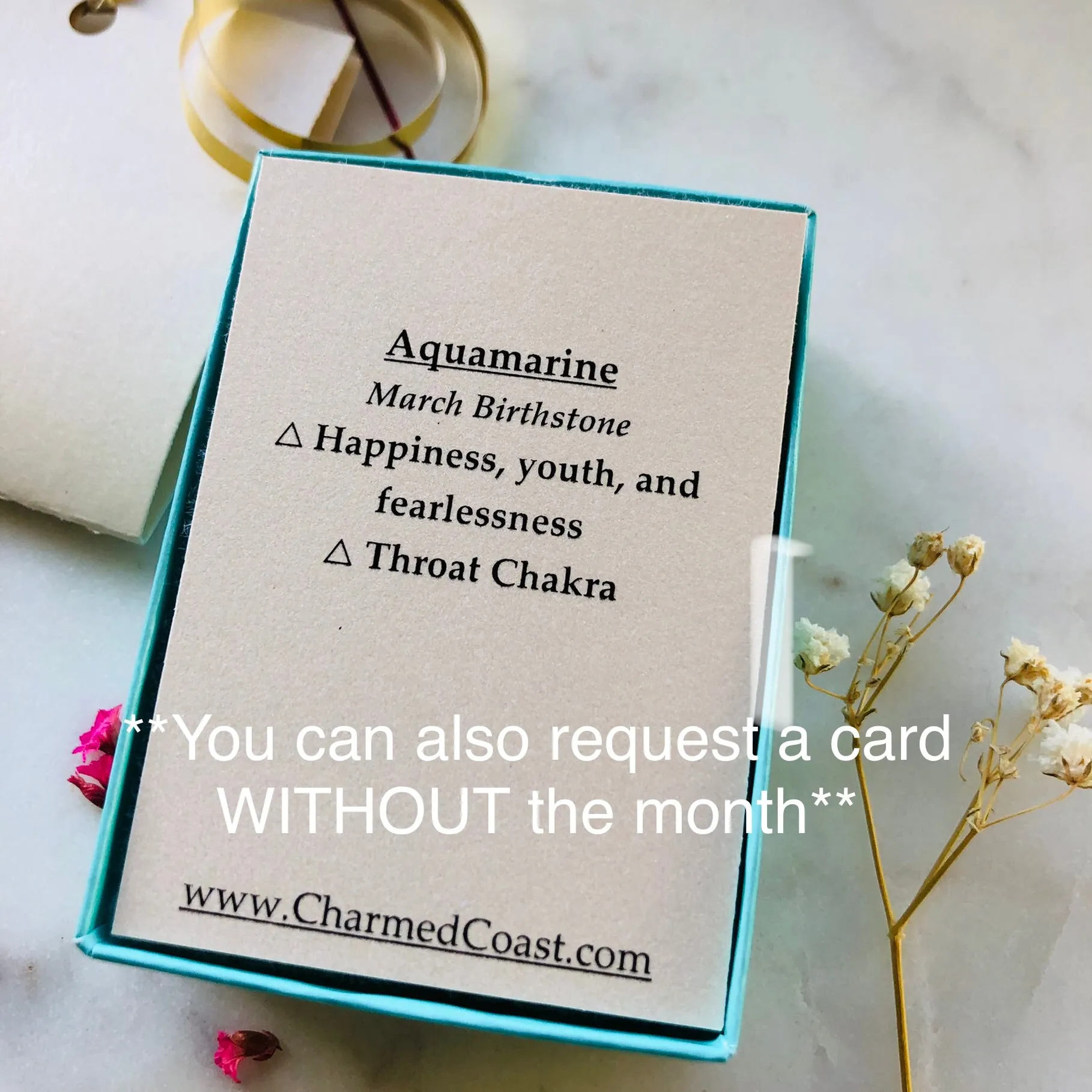 Aquamarine Drop Necklace