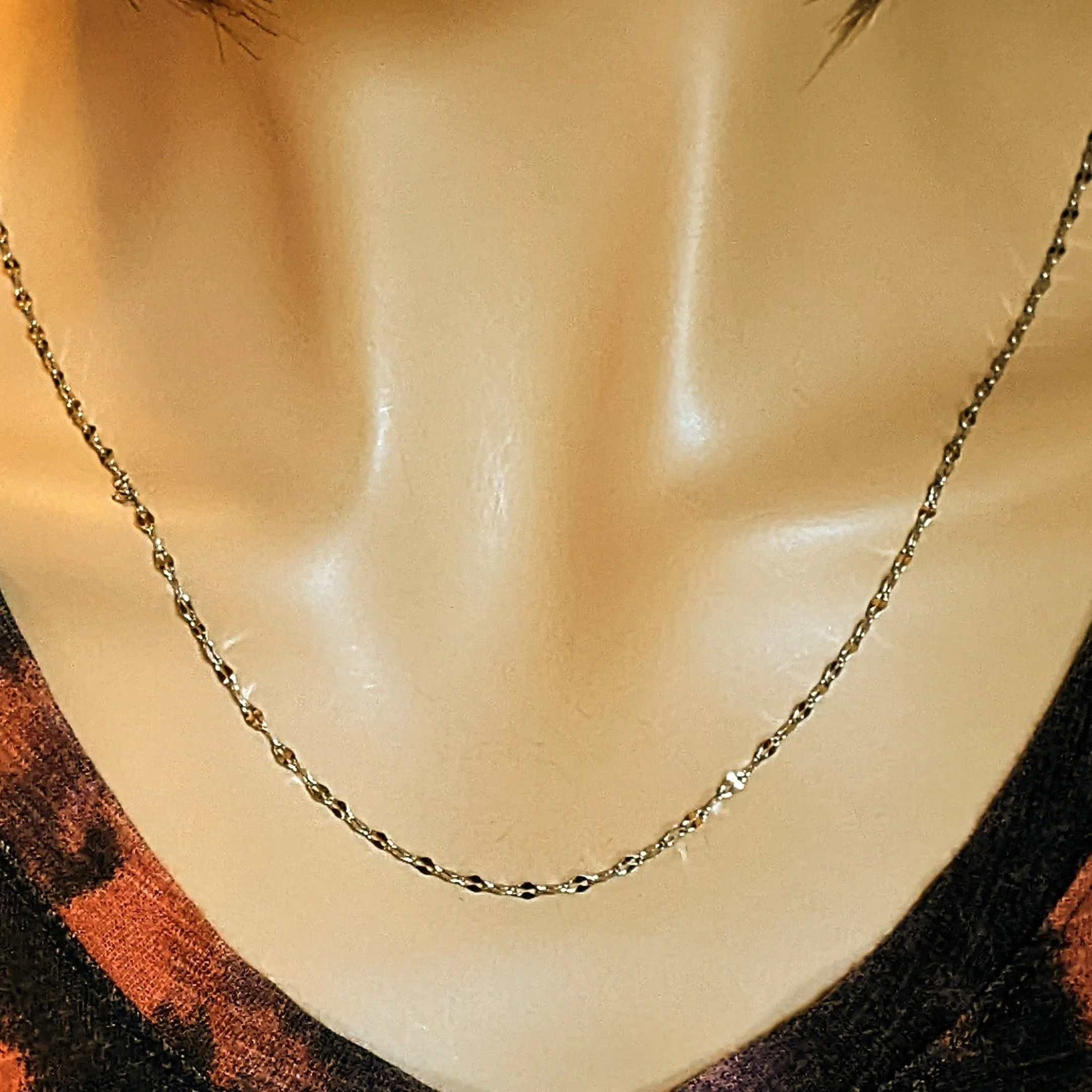 Aquamarine Gemstone Pisces Bottle Necklace, 20 or 24 inch, Silver/Gold