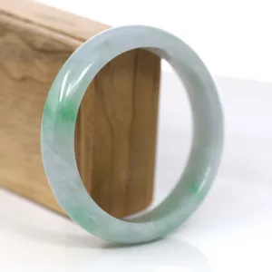 Baikalla™ "Classic Bangle" Genuine Jadeite Jade Green Bangle Bracelet (62.44mm)#878