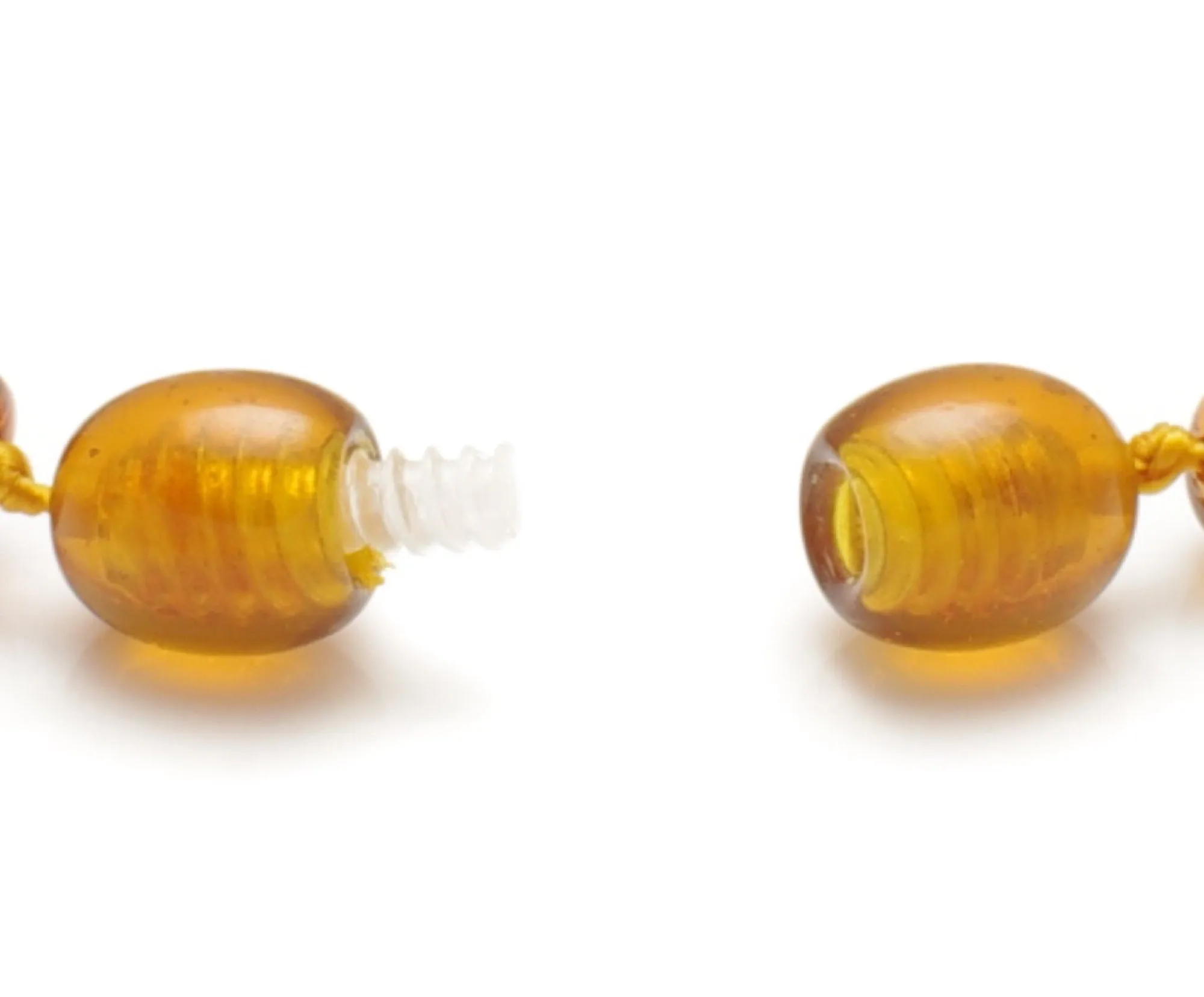 Baltic Amber Necklace and/or Bracelet For Children / Polished Beads / Cognac Colour