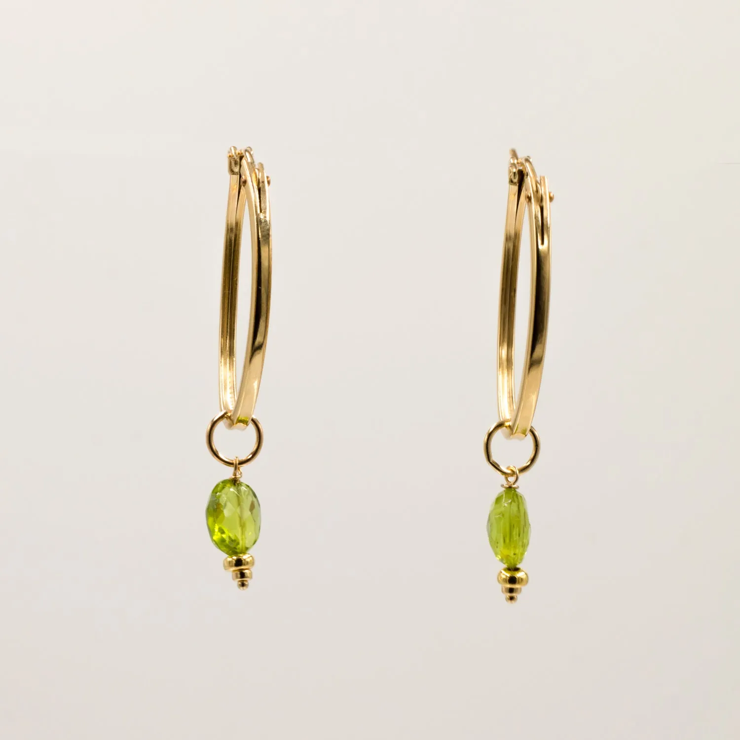 birthstone coin oval hoops