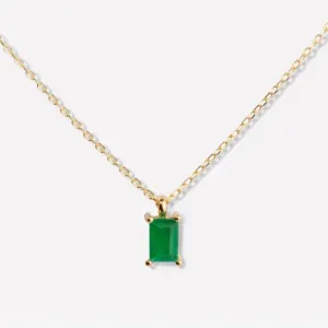 Birthstone Necklace - May by Little Sky Stone