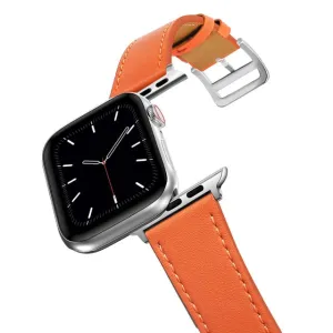 Business Real Leather Loop Bracelet Belt Band for Apple Watch Series 7 6 5 Strap iWatch 38mm 40mm 41mm 42mm 44mm 45mm Wristband |Watchbands|