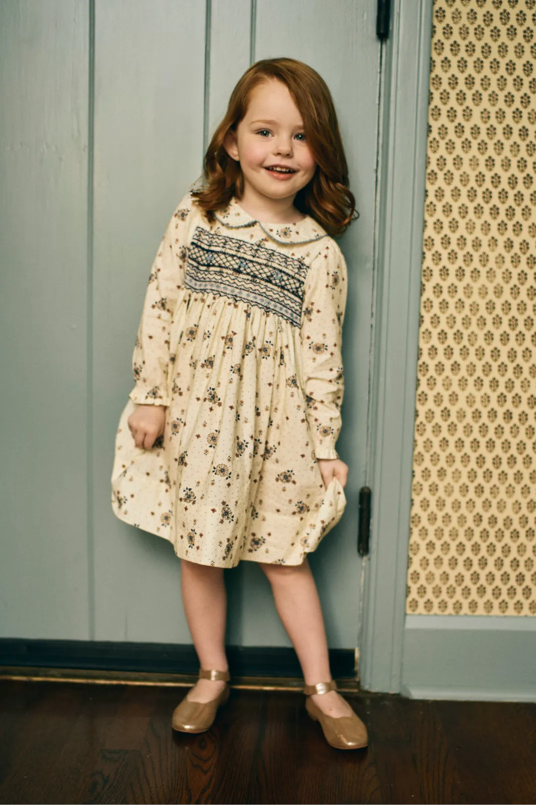 Clara Dress in Spiced Blossoms