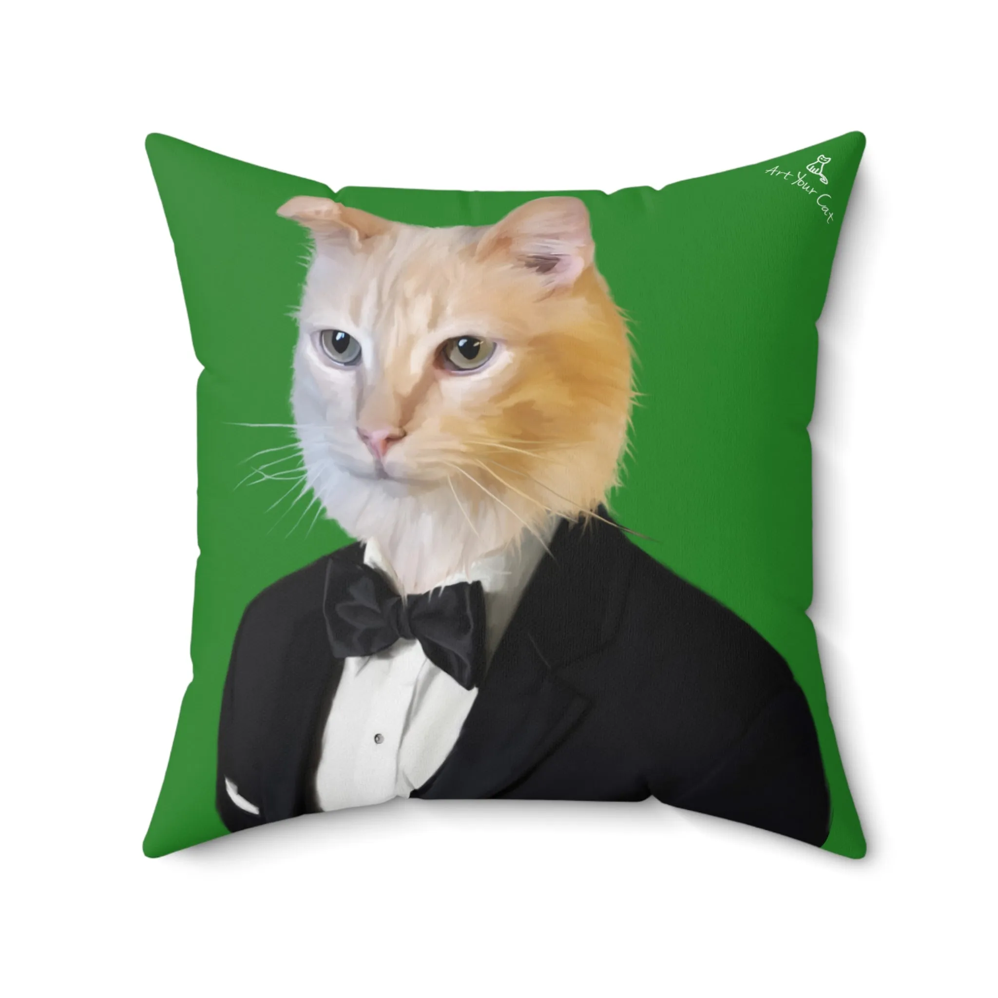 Custom Cat Throw Pillow - The Tuxedo