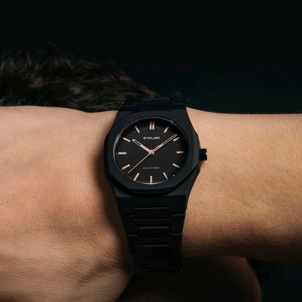 D1 Milano Polycarbon 40.5mm Watch D1-PCBJ12
