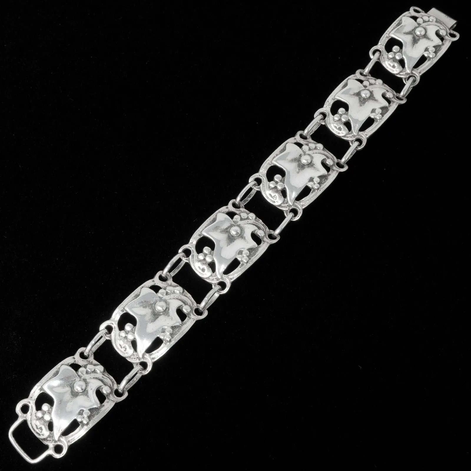 Danecraft Felch & Co Sterling Silver Leaf Bracelet