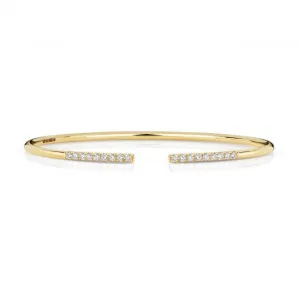 Diamond Jewellery 18ct Gold Diamond Bangle BDQ110