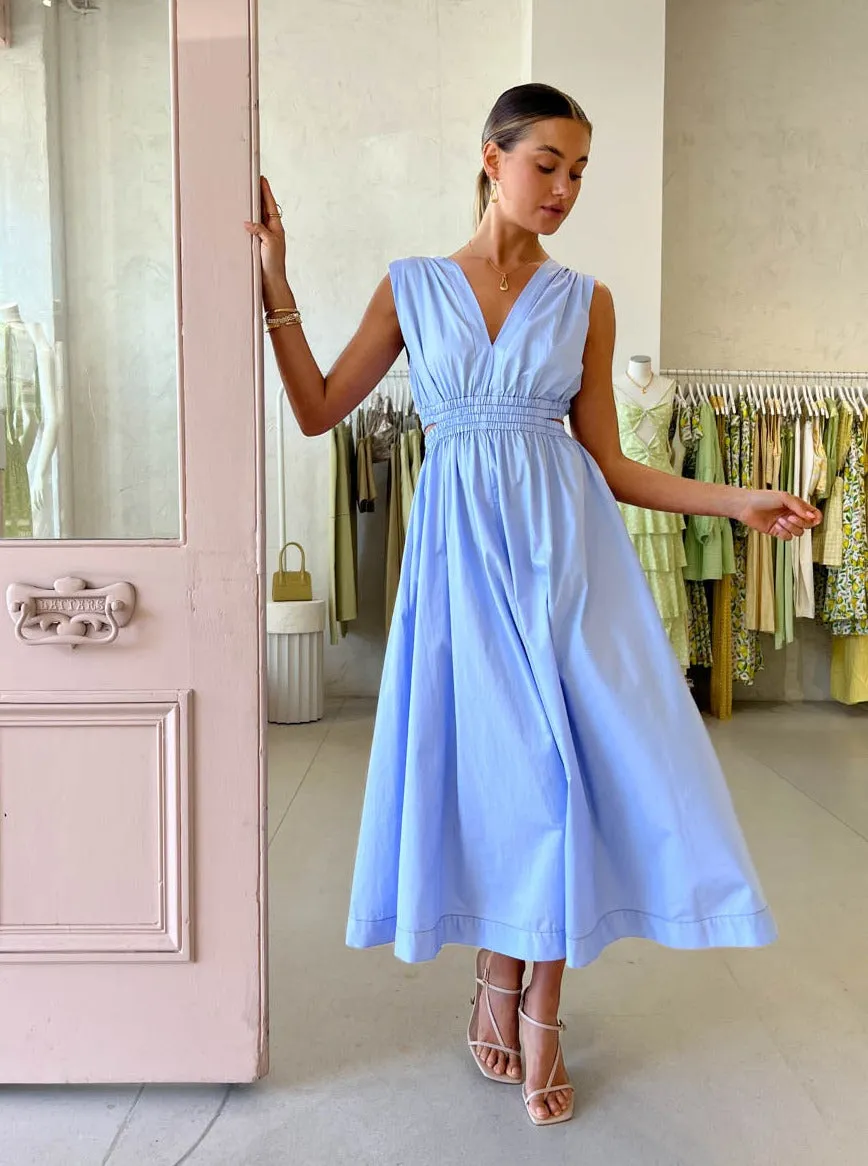 Elka Collective Astrid Dress in Cornflower Blue