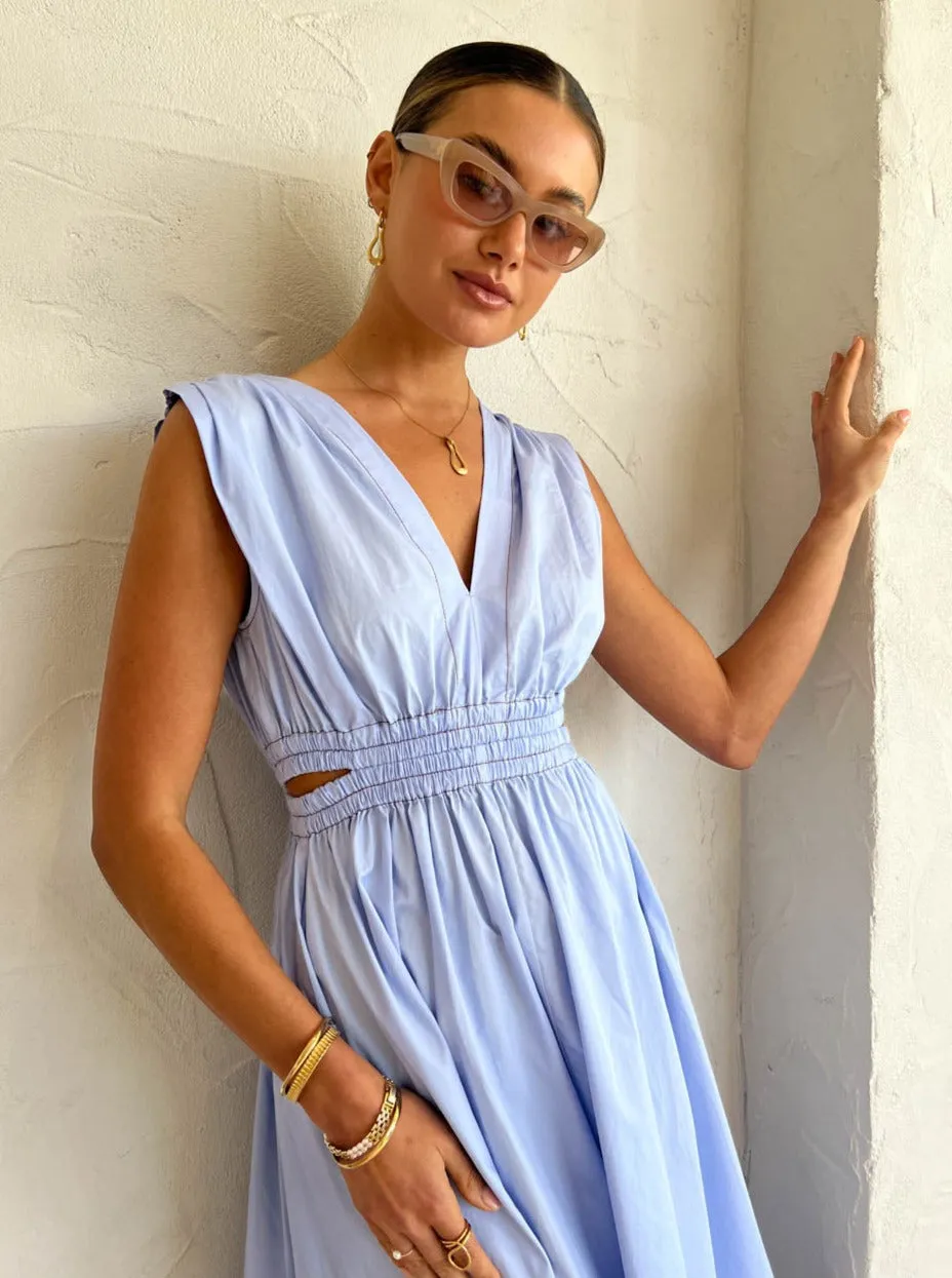 Elka Collective Astrid Dress in Cornflower Blue