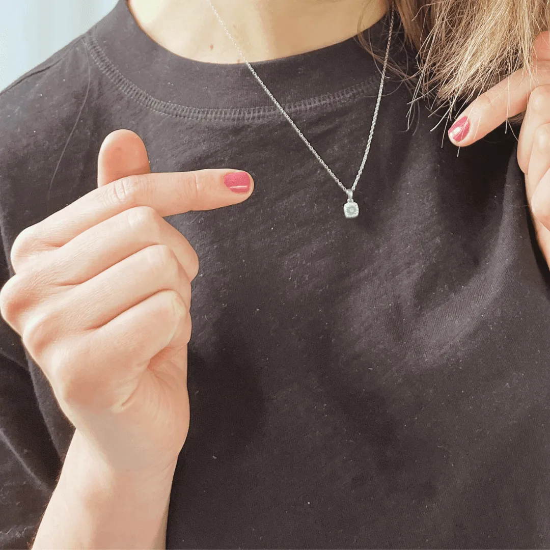 Emerald Halo Necklace