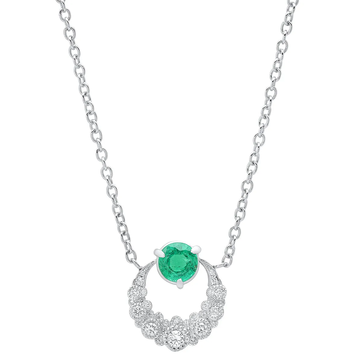 Emerald Moon Necklace