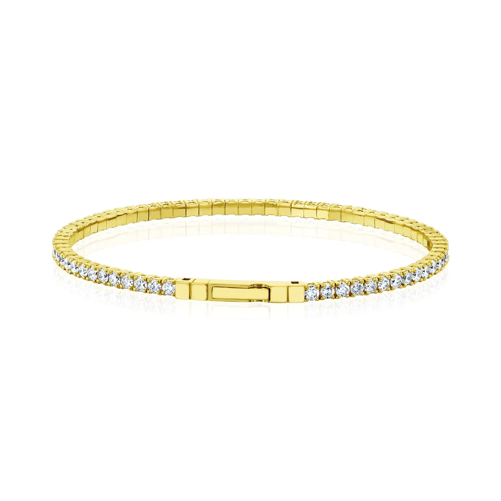 Flexible Diamond Eternity Bangle