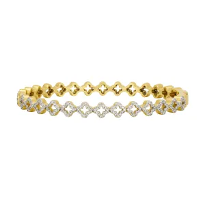 FR Nautical Clover Hinge Bangle