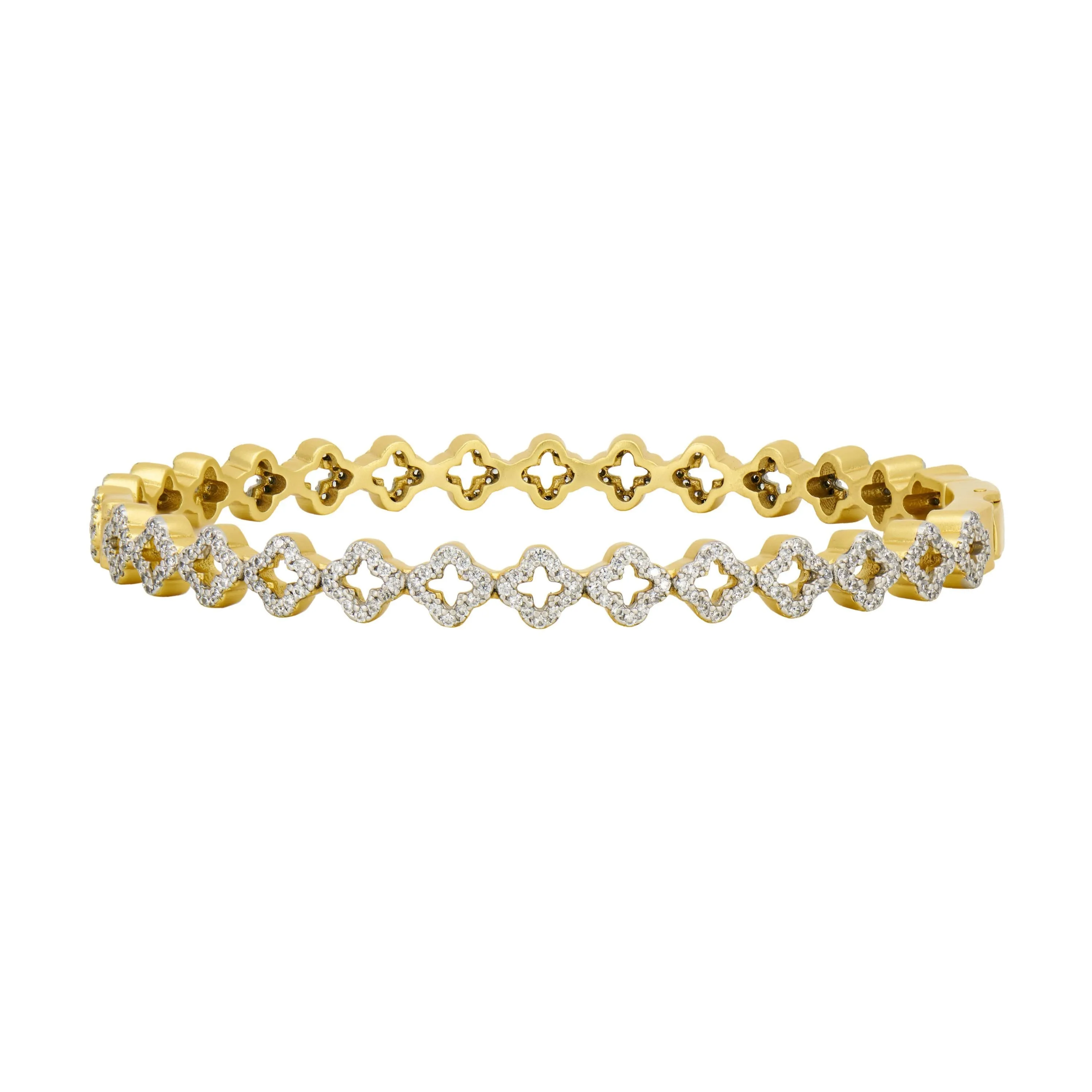 FR Nautical Clover Hinge Bangle
