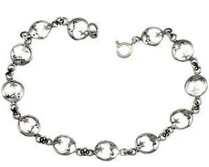 Full Moon and Star Bracelet
