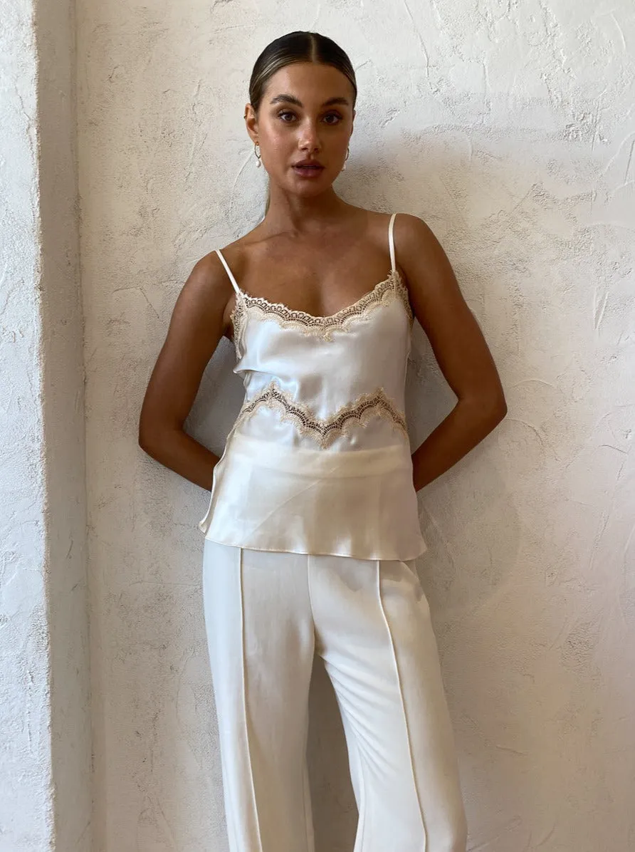 Ginia Hope Cami in Pearled Ivory