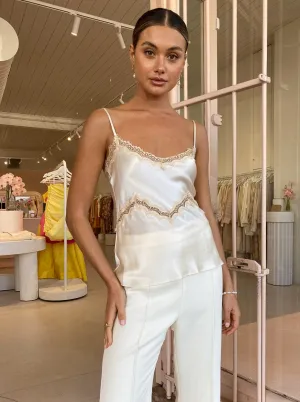 Ginia Hope Cami in Pearled Ivory
