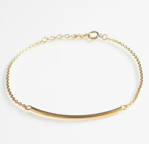 Golden Bar Daily 18k Gold Plated Over .925 Sterling Silver Bracelet