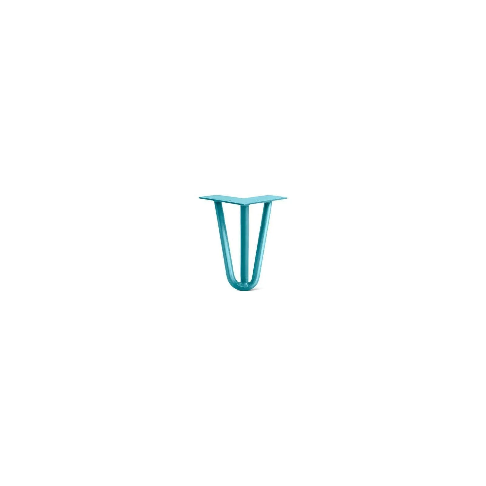 Hairpin Leg (Sold Separately), 3-Rod Design - Teal Powder Coated Finish