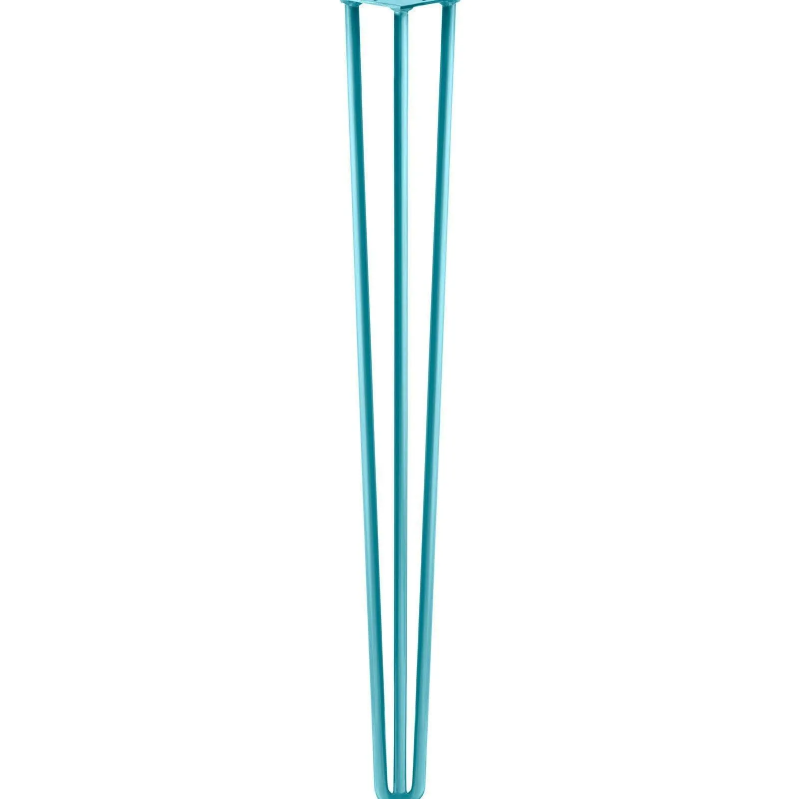Hairpin Leg (Sold Separately), 3-Rod Design - Teal Powder Coated Finish