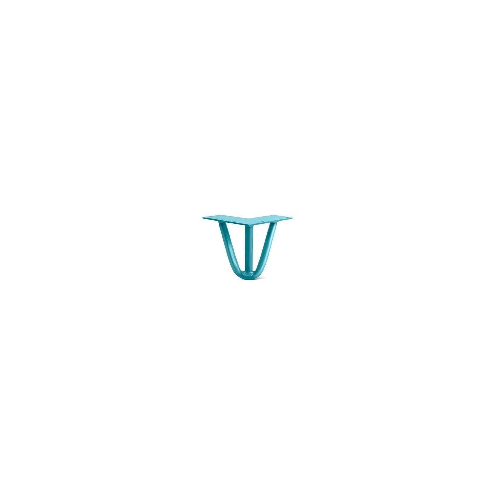 Hairpin Leg (Sold Separately), 3-Rod Design - Teal Powder Coated Finish