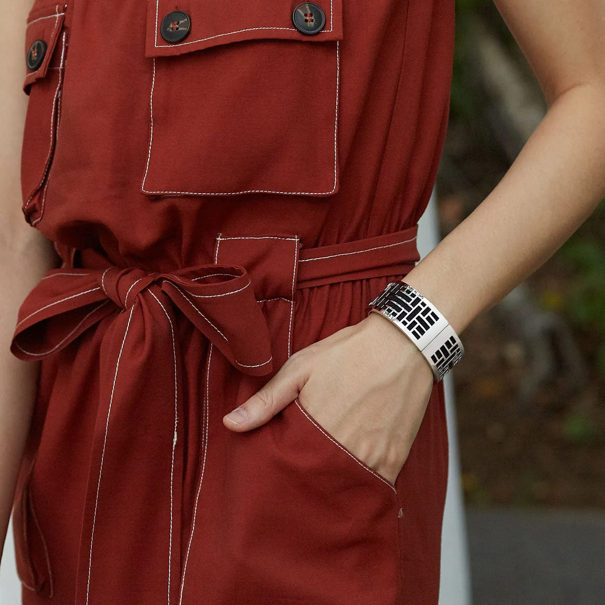Huế Bangle - Lava Orange