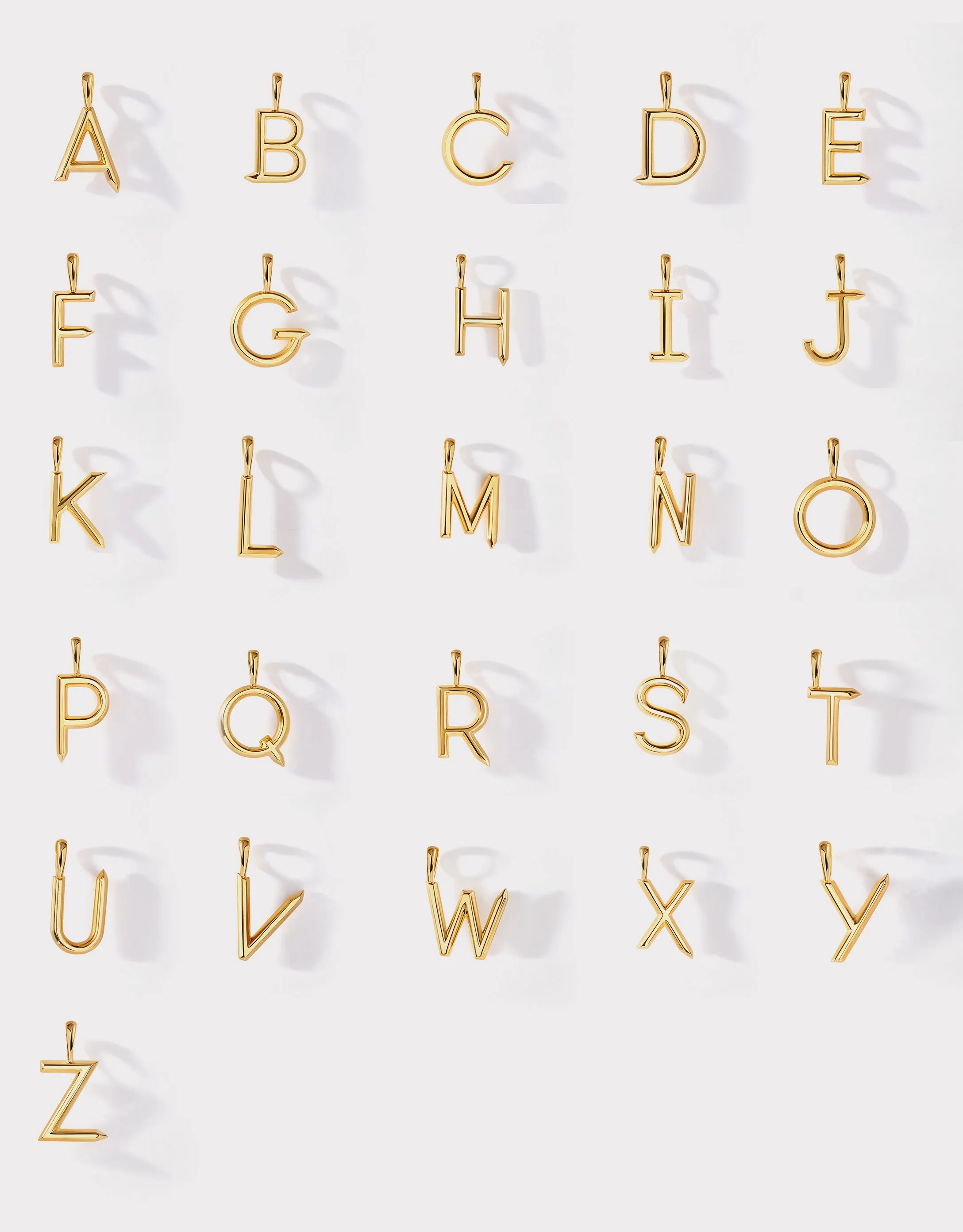 Initial Deco Birthstone Necklace