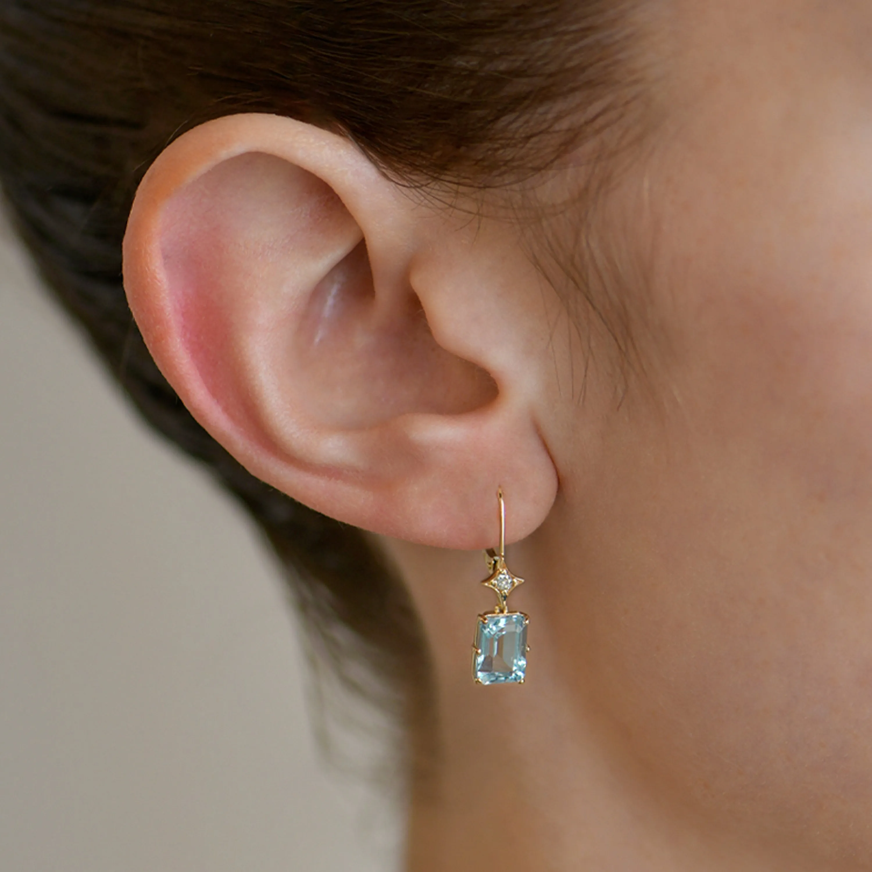 Jac Jo Aurora Rectangle Drop Earrings