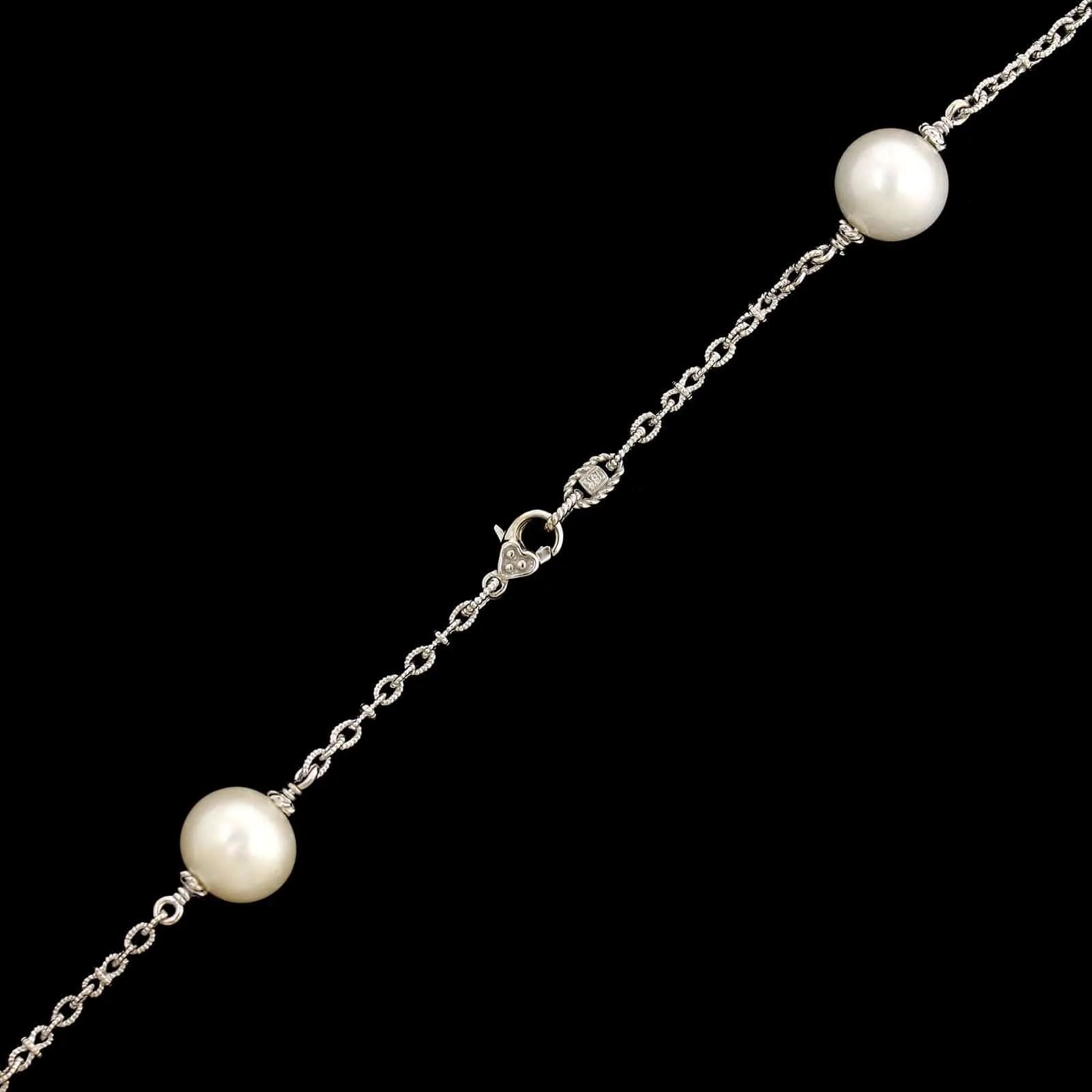 Judith Ripka 18K White Gold Estate Gem-set and Diamond Necklace