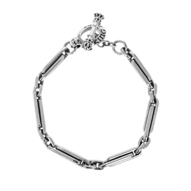 King Baby Sterling Silver Large Paperclip Bracelet