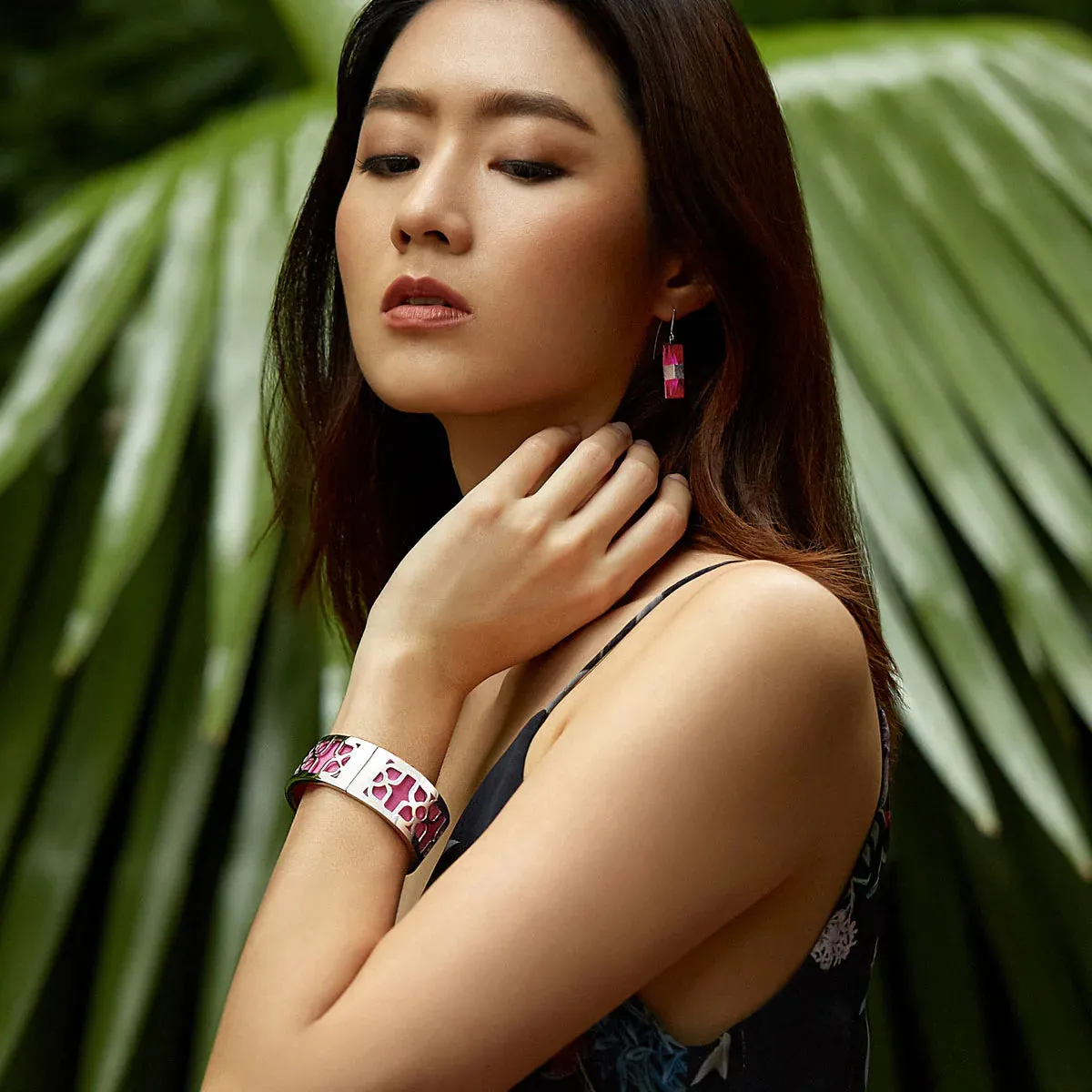 Lotus Bangle - Crossandra Orange