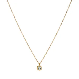 March Birthstone Necklace