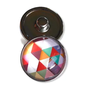 Metal Hairpin click / chunk button 0144