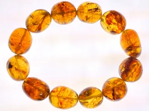 Mexican AMBER Crystal Bracelet - Beaded Bracelet, Handmade Jewelry, Healing Crystals and Stones, 48275