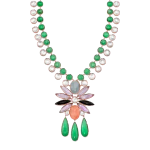 Mixed Gemstone Pendant Necklace