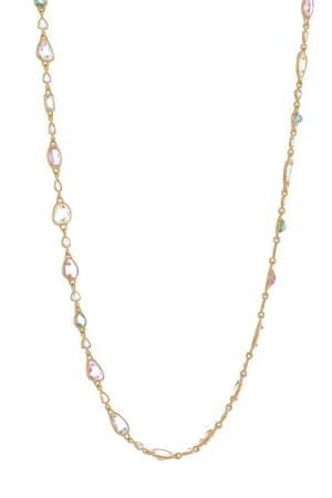 Mixed Sapphire Aquamarine Affinity Necklace