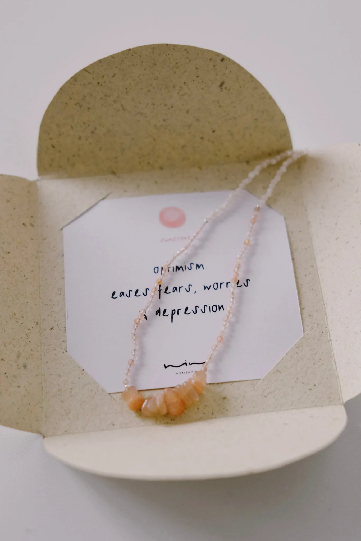 necklace - meaningful stones