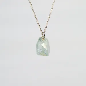 NEW! Aquamarine Cube Pendant by Rina Young