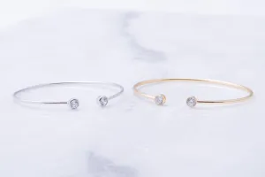 Open Crystal Bangle