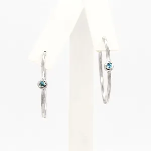 Open Hoops Swiss Topaz
