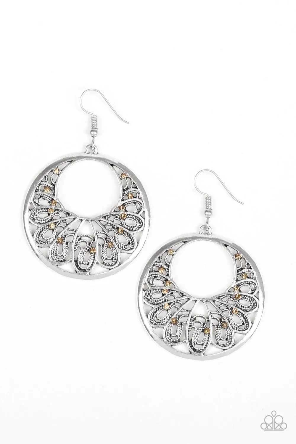 Paparazzi Fancy That Earrings Brown
