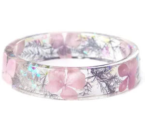 Pink Sparkle Resin Bracelet